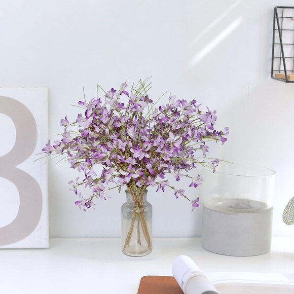 16" 24pcs Rustic Spring Summer Fall Blooming Wild Flowers with Stems for Crafts - Picture 3 of 7